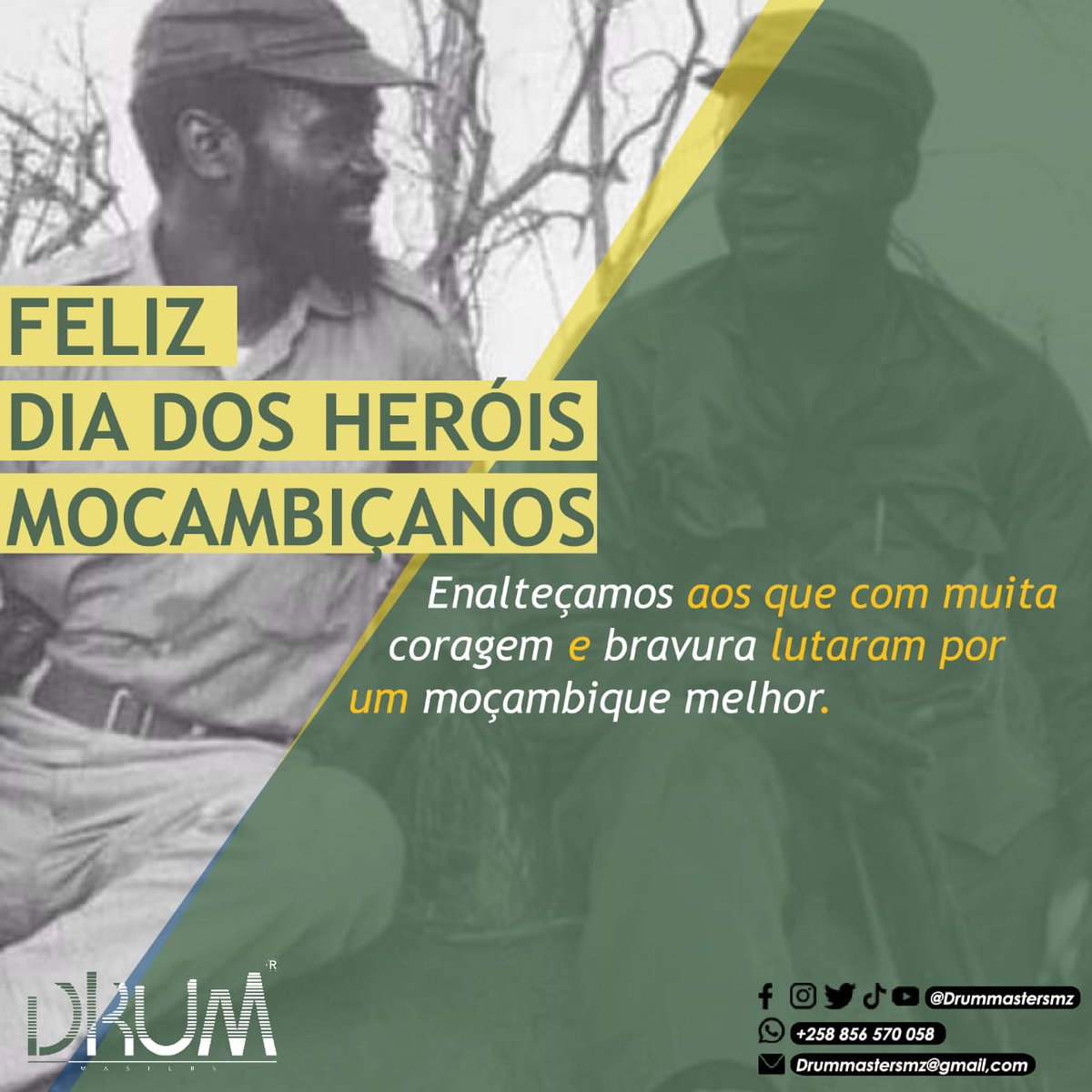 RapMoza's tweet photo. Enalteçamos aos que com muita coragem e bravura lutaram por um Moçambique melhor

Feliz dia dos heróis Moçambicanos🇲🇿❤️🙏🏾 https://t.co/FpYY7XlygL