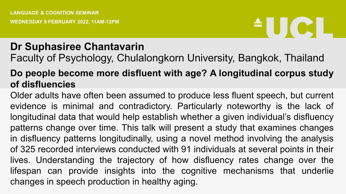 UCL Language & Cognition tweet media