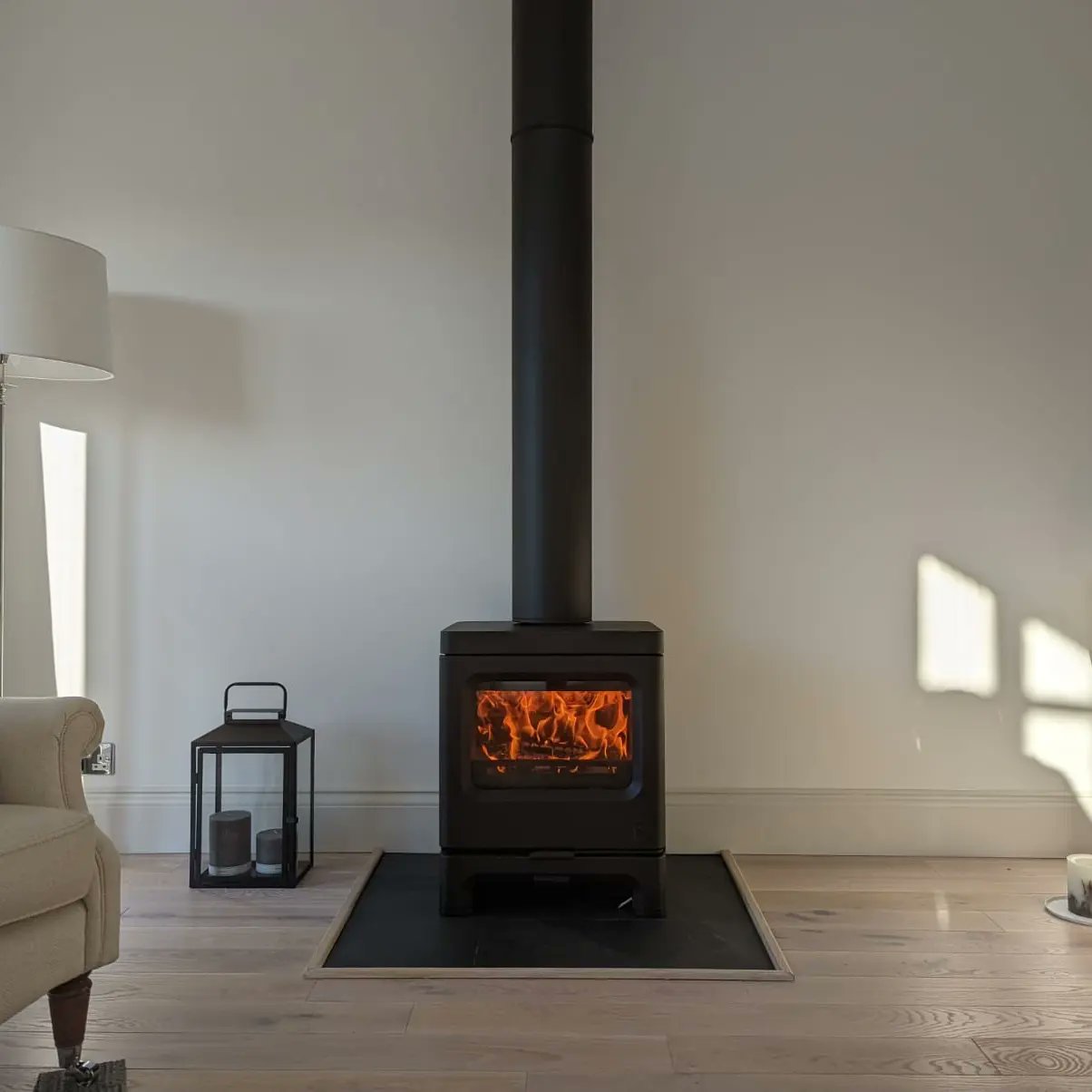Scarlett Fireplaces on Twitter: The #Charnwood Skye 5, freestanding stove,  with a twin wall insulated chimney system 🔥 https://t.co/gfIQiTboRq /  Twitter