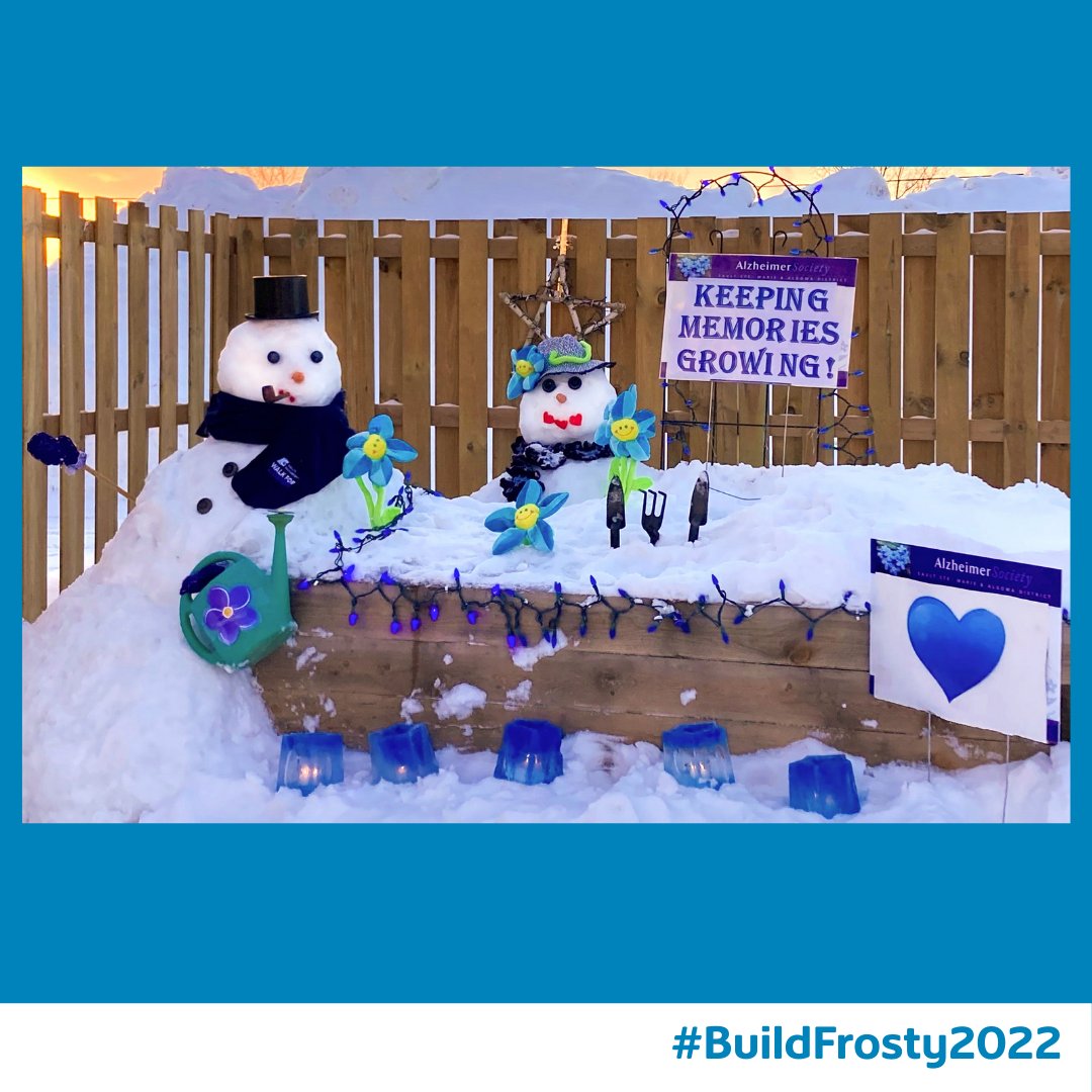 ShawSpotlight's tweet image. Meet &quot;Forget Me Not Frosty&quot; The Alzheimer Society of SSM and Algoma District is improving the quality of life for people living with Alzheimer&apos;s. Retweet this post to vote &amp;amp; help @AlzheimerSSMA win a donation from us. Link in Bio for more details. #ShawSpotlight #BuildFrosty2022