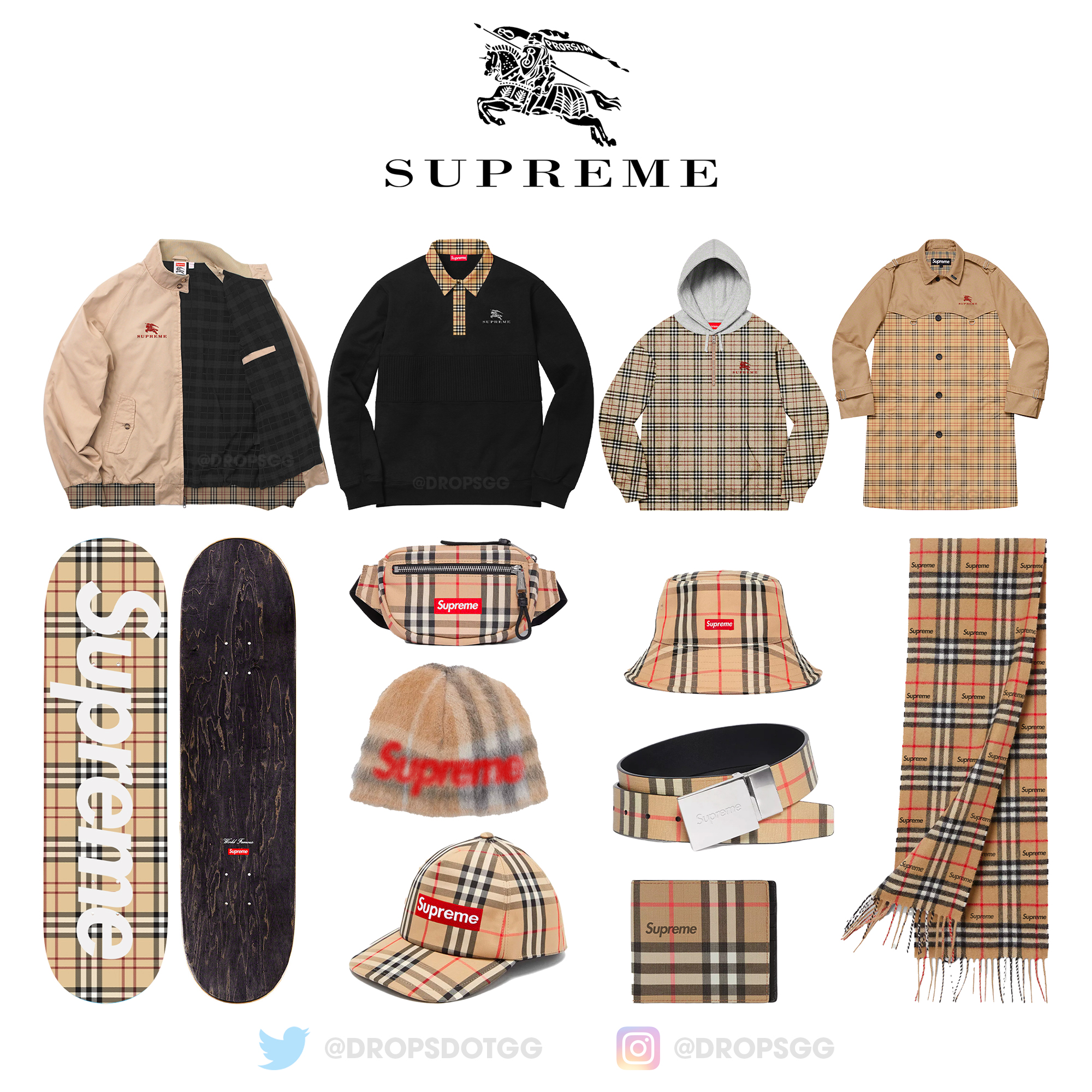 Supreme unveils Spring/Summer 2022 collaboration with Burberry 