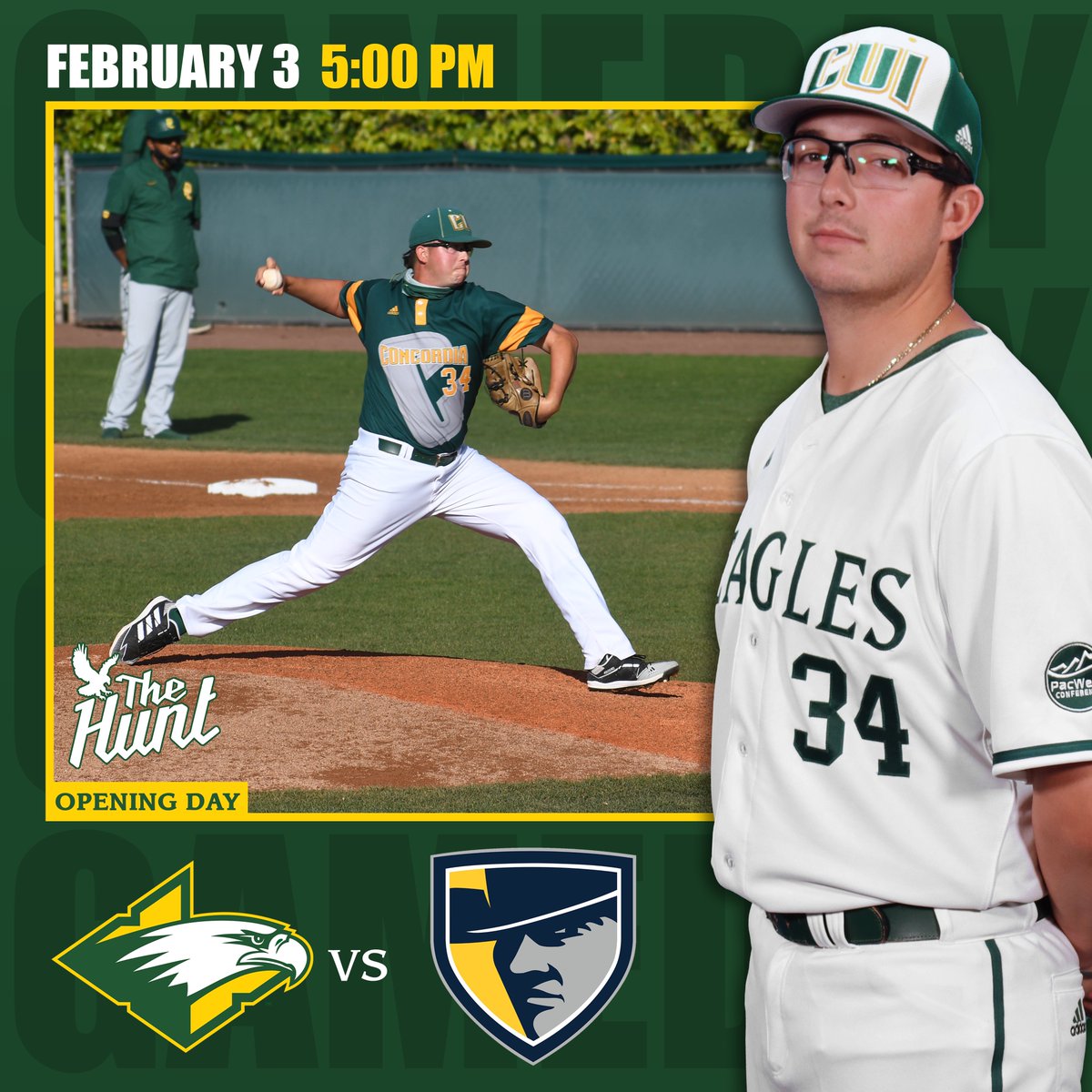 CUI Athletics (@cuigoldeneagles) on Twitter photo Opening Day! Come out and support <a href="/CUIBASEBALL/">CUI Baseball</a> as they take on Regis at 5PM in the season opener ⚾️ #CUIBASE #CUwork
📍: Irvine, CA
🖥: cuieagles.com/live Opening Day! Come out and support <a href="/CUIBASEBALL/">CUI Baseball</a> as they take on Regis at 5PM in the season opener ⚾️ #CUIBASE #CUwork
📍: Irvine, CA
🖥: cuieagles.com/live