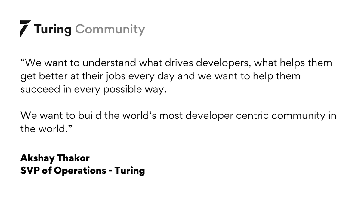 turingcom's tweet photo. .@akshayrthakor, SVP Operations at Turing on why being a part of a community is so important for #developers at the #TuringCommunity launch event 🚀🙌

Catch it here: https://t.co/AthNlutegd https://t.co/0RHGK8xSGT