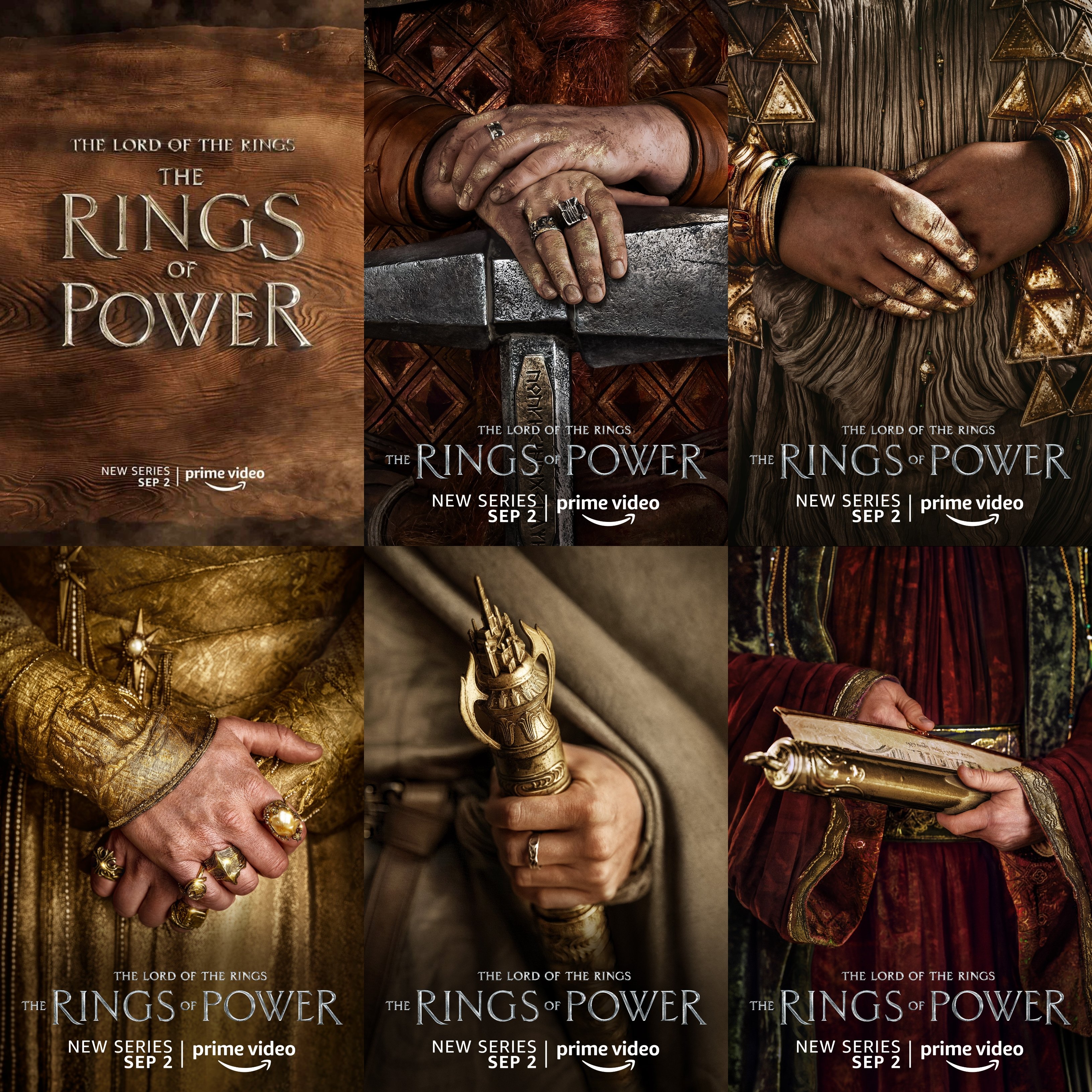 Lord of the Rings: Rings of Power Teaser Posters