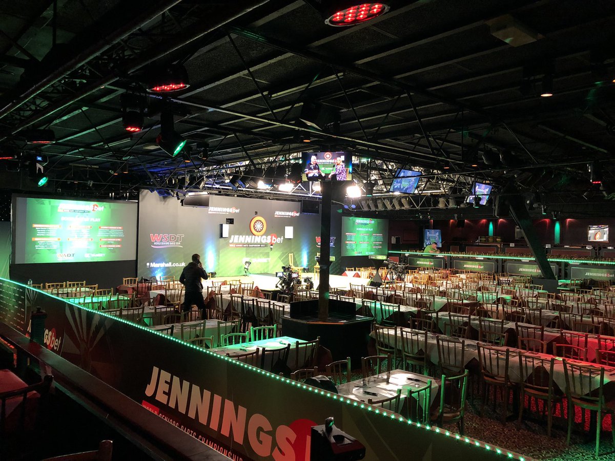 LeagueDarts's tweet photo. All set and ready for yet another night of history, with classic fixtures all night.
Let’s. Play. Darts.
#DPL3 🎯 https://t.co/BFR4wuttBj