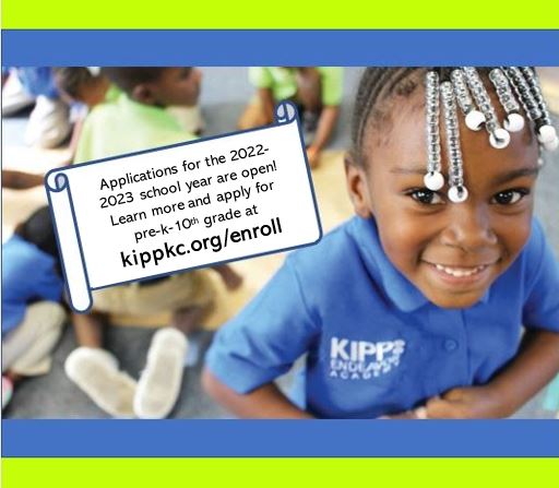 Apply for the 2022-2023 school year by March 1st to be entered into our initial lottery. Head to kippkc.org/enroll to apply!