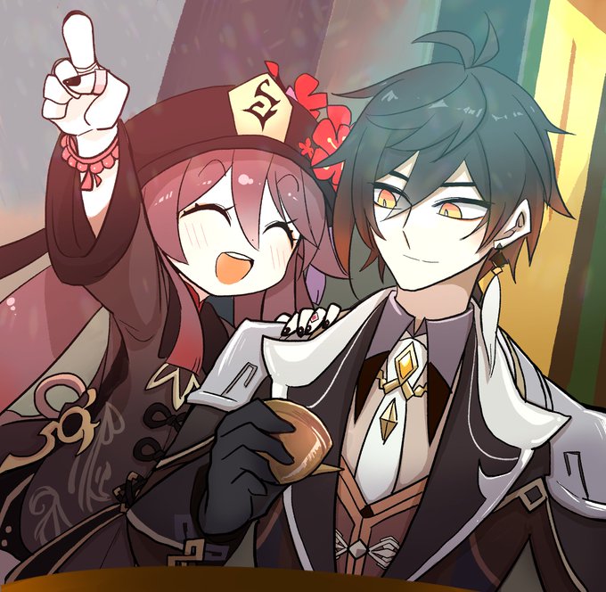 ありがとうございます一緒に花火見る鍾胡ちゃん最高でした本当にありがとうございます #原神 #鍾胡 #zhongtao #GenshinImpact 