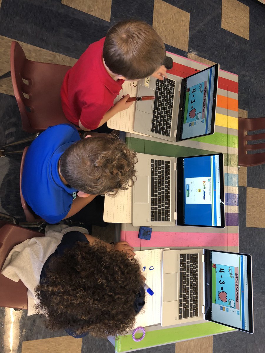 Three peas in a pod, rocking addition and subtraction fact practice on @BoomLearning ! ☺️💻⭐️ @CCPSk5math @LelyLionsRoar #lelyleaders #collaborativework