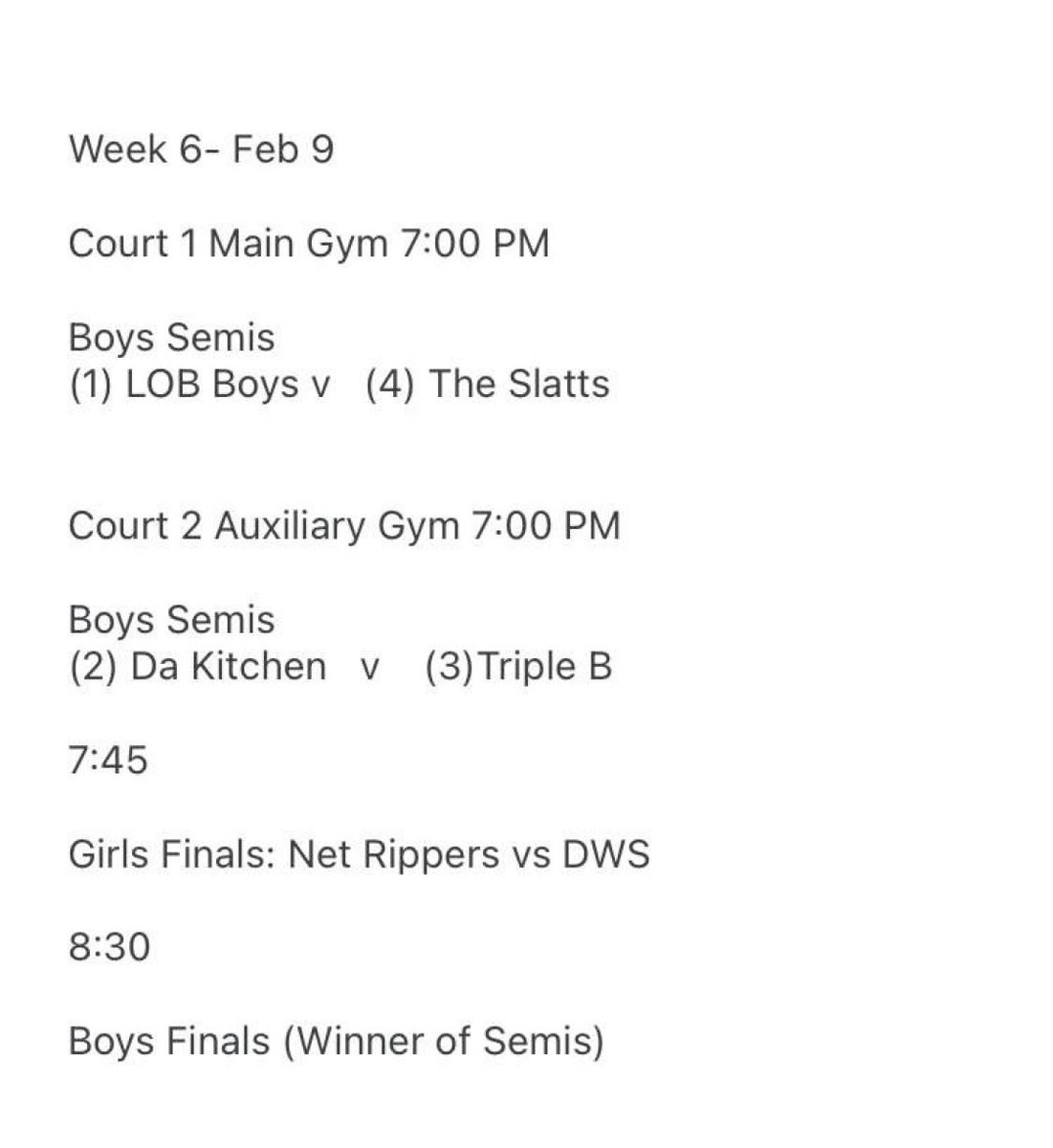 iballespn's tweet photo. The playoffs are set‼️‼️ find out next week which of these teams comes out with a ring 💍 @DaKitchen_1 @LOB_BOYS @BarstoolSlatts @BobbysBallers https://t.co/dMwOEbovBq