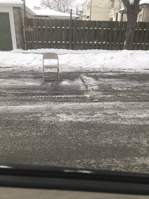 Only in Chicago where you will get HANDLED if you park in a SHOVELED SPOT!  #chicagowinters #parking<a href="/tag/parking"class="tags"><span>#parking</span></a><a href="/tag/chicagowinters"class="tags"><span>#chicagowinters</span></a>
