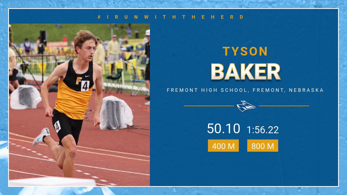 Welcome <a href="/tysondbaker/">Tyson Baker</a> to UNK Track and Field! #irunwiththeherd