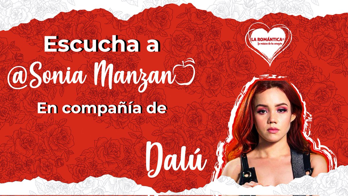 LaRomantica929's tweet photo. No te pierdas 11 en punto la entrevista con nuestra invitada especial @Dalumusica ❤🎙✨
Con @SoySoniaManzano 🍎 https://t.co/iRSE5Zqv39