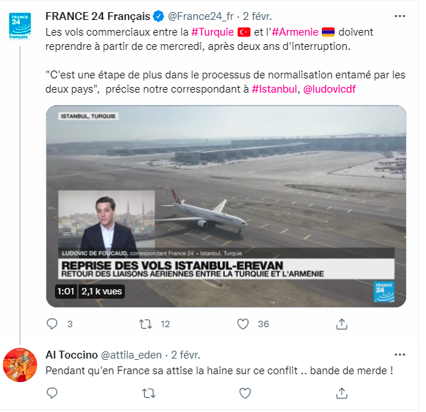 JeanFrancineMag's tweet photo. @attila_eden @CharlesFDPOff Intéressant, ce compte qui vole au secours de l'@AFA_Paris75 défend la Turquie, traite le PKK de terroriste et accuse la France d''attiser la haine" sur le conflit en Arménie.

#antifas #Erdogan https://t.co/hnhqGHAQOO