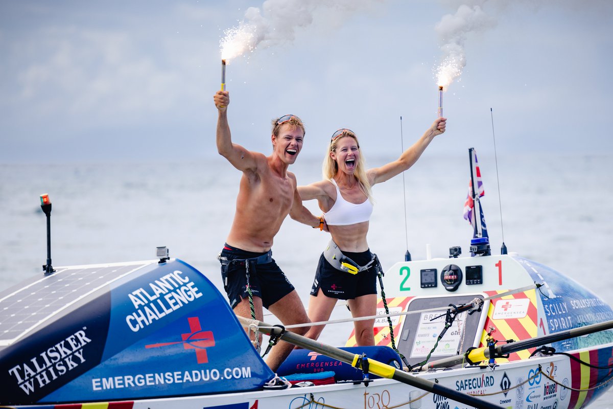 Huge congratulations to our Extreme Medicine graduates Charlie and Adam <a href="/EmergenseaDuo/">Emergensea Duo</a> who tackled a 3,000 miles row across the Atlantic and finished 1st in the mixed pairs ranking! 🥳👏

Read more about their exciting journey at medicine.exeter.ac.uk/news/articles/…

📸Atlantic Campaigns
