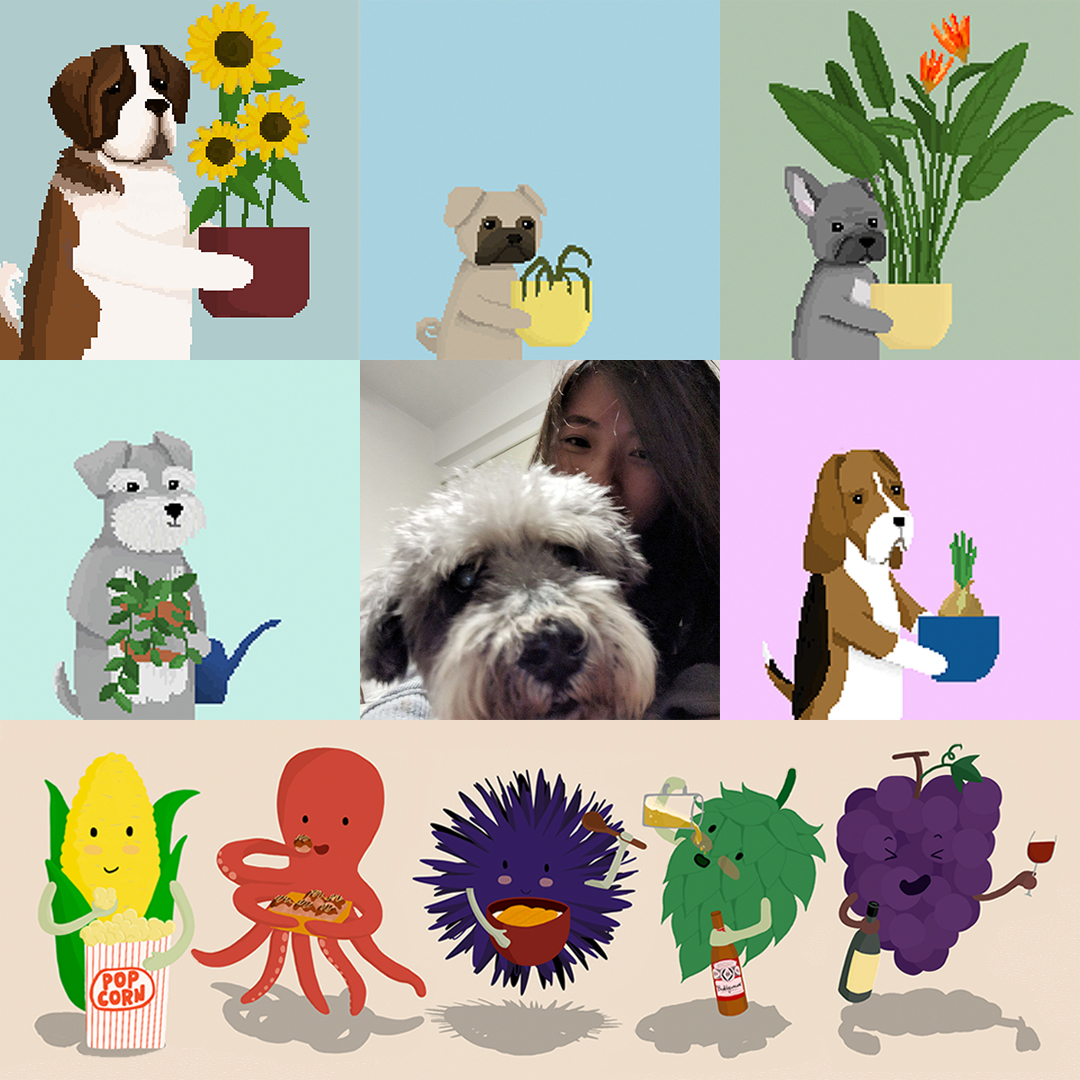 Hi! I'm Grace, and this is me and my art!

My work is inspired by my late pet and his interactions with my house plants! I also have another series on cannibalism.

I hope to grow more as an artist, and I just want my work to make you smile and laugh, and

Hope you enjoy it 😁