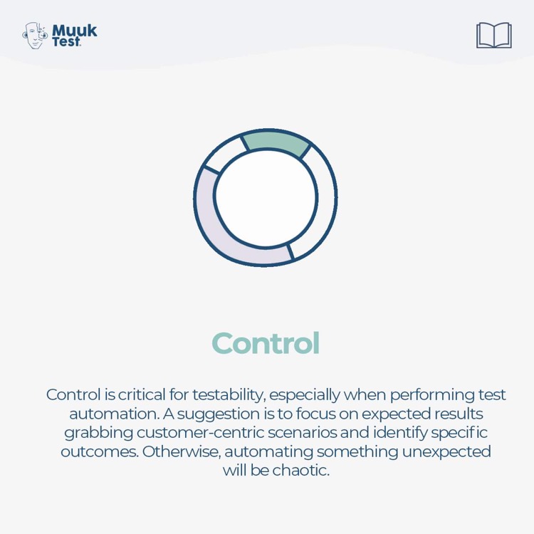 MuukTest's tweet photo. Learn in detail four characteristics to Build Testability in Software Engineering 🤖📝
#SoftwareTesting #qengineer #qatester #Automation #Testability https://t.co/c0L0gUfgtS