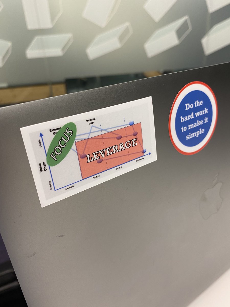 ⁦<a href="/markthompson1/">mark thompson</a>⁩ ⁦<a href="/swardley/">Simon Wardley</a>⁩ got the new stickers back :-)