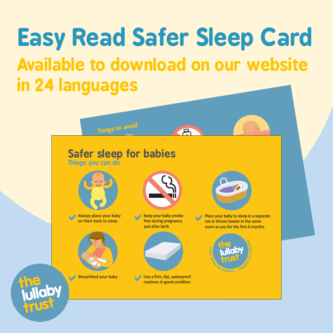 lullaby trust safe sleep leaflet