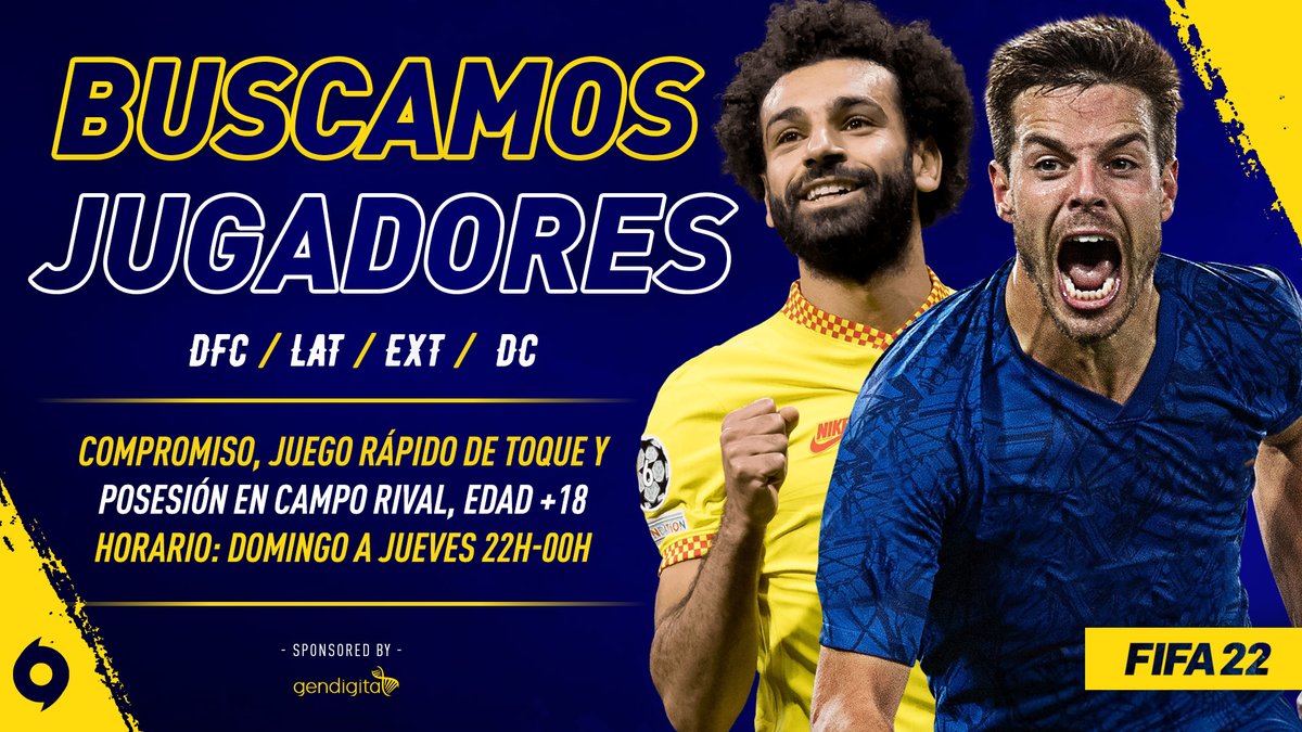 FC_Returned's tweet image. #FIFA22 #PC

Volvemos al mercado para reforzar la plantilla. Si eres amante de la posesión y el juego de toque, ¿qué haces que no vienes?  

Buscamos:
  ➡️ DFC
  ➡️ LAT
  ➡️ EXT
  ➡️ DC

Si te interesa, contacta por MD o a @DaniRovin20 📩