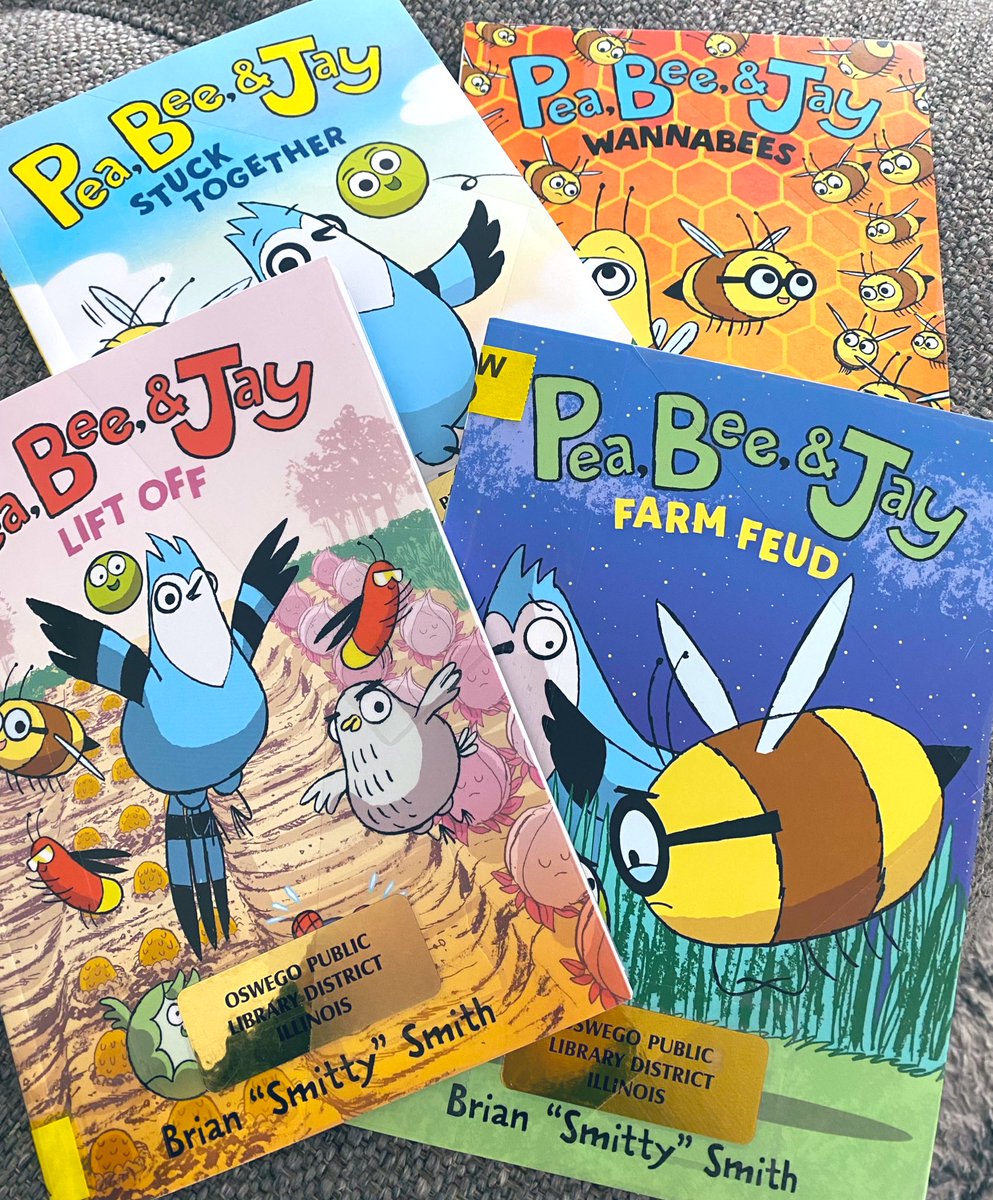 LibrarianBookends (Steph 💛& Mary❤️) #alaac24 (@lbookends) on Twitter photo We had no idea Brian “Smitty” Smith (<a href="/yourpalSmitty/">Brian Smith AKA Smitty</a>) now has four (!) graphic novels in his Pea, Bee, & Jay series! Lift Off (#3) was our fave, but definitely ordering all 4 to add to our library collections for our graphic novel fan club… aka ALL of our young readers! 🐦🐝📘 We had no idea Brian “Smitty” Smith (<a href="/yourpalSmitty/">Brian Smith AKA Smitty</a>) now has four (!) graphic novels in his Pea, Bee, & Jay series! Lift Off (#3) was our fave, but definitely ordering all 4 to add to our library collections for our graphic novel fan club… aka ALL of our young readers! 🐦🐝📘