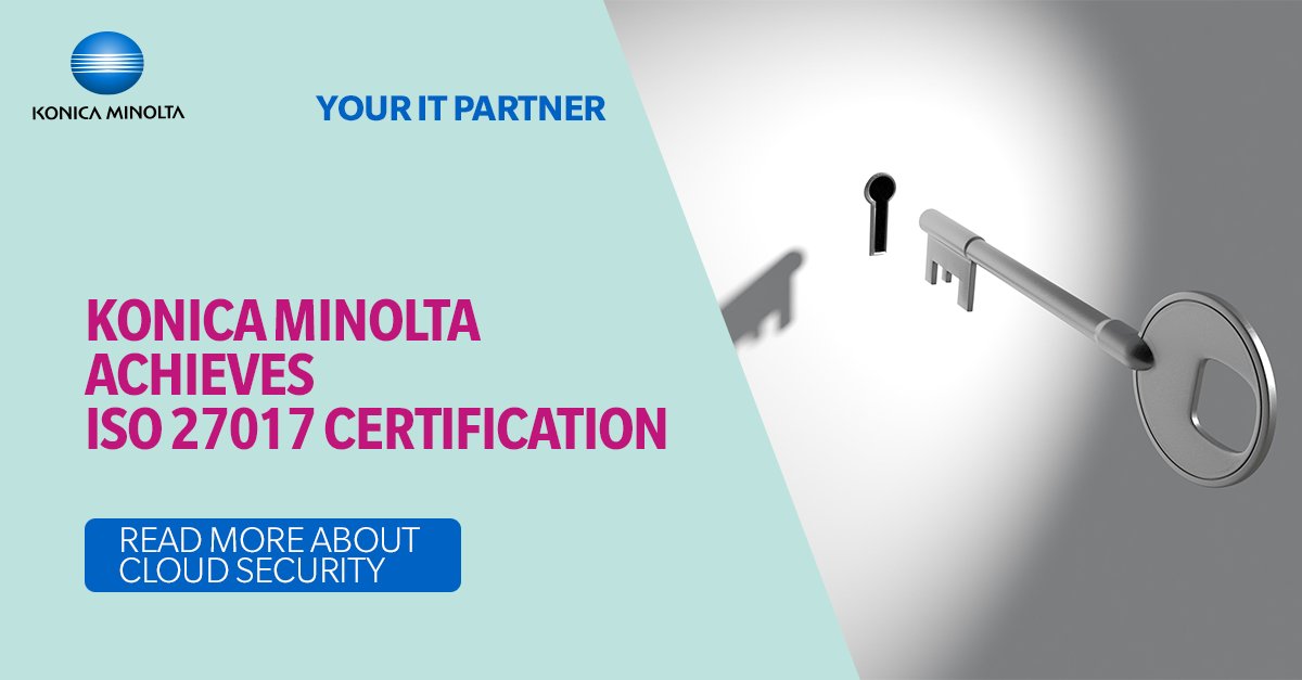 Ser du etter en pålitelig IT-partner? Konica Minolta har ISO 27017-sertifisering, tilbyr et bredt spekter av sikre skytjenester.
Les mer om vårt sikre skybaserte miljø her: https://t.co/TsSbWZO6Sa

Vi tilbyr deg en sikker digital arbeidsplass! https://t.co/gDez76YFtQ