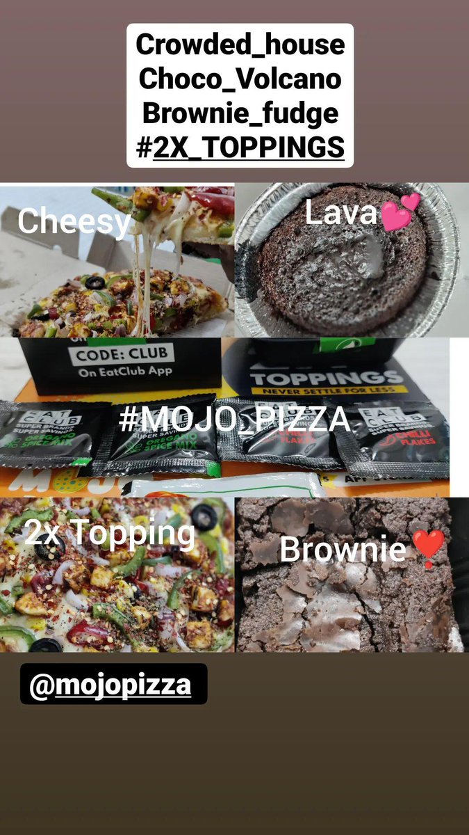 #Mojopizza @MojoPizzas 
#2XTOPPINGS
Drooling as always
