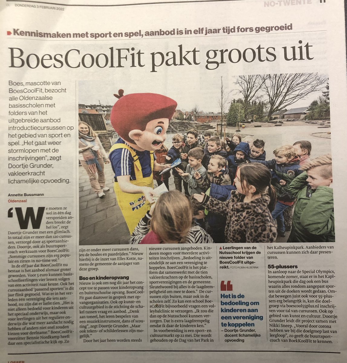 Seizoen 11 van BoesCoolFit boescoolfit.nl/sportaanbod We pakken weer flink uit. Meld je aan voor een aantal mooie sportkennismakingscursussen