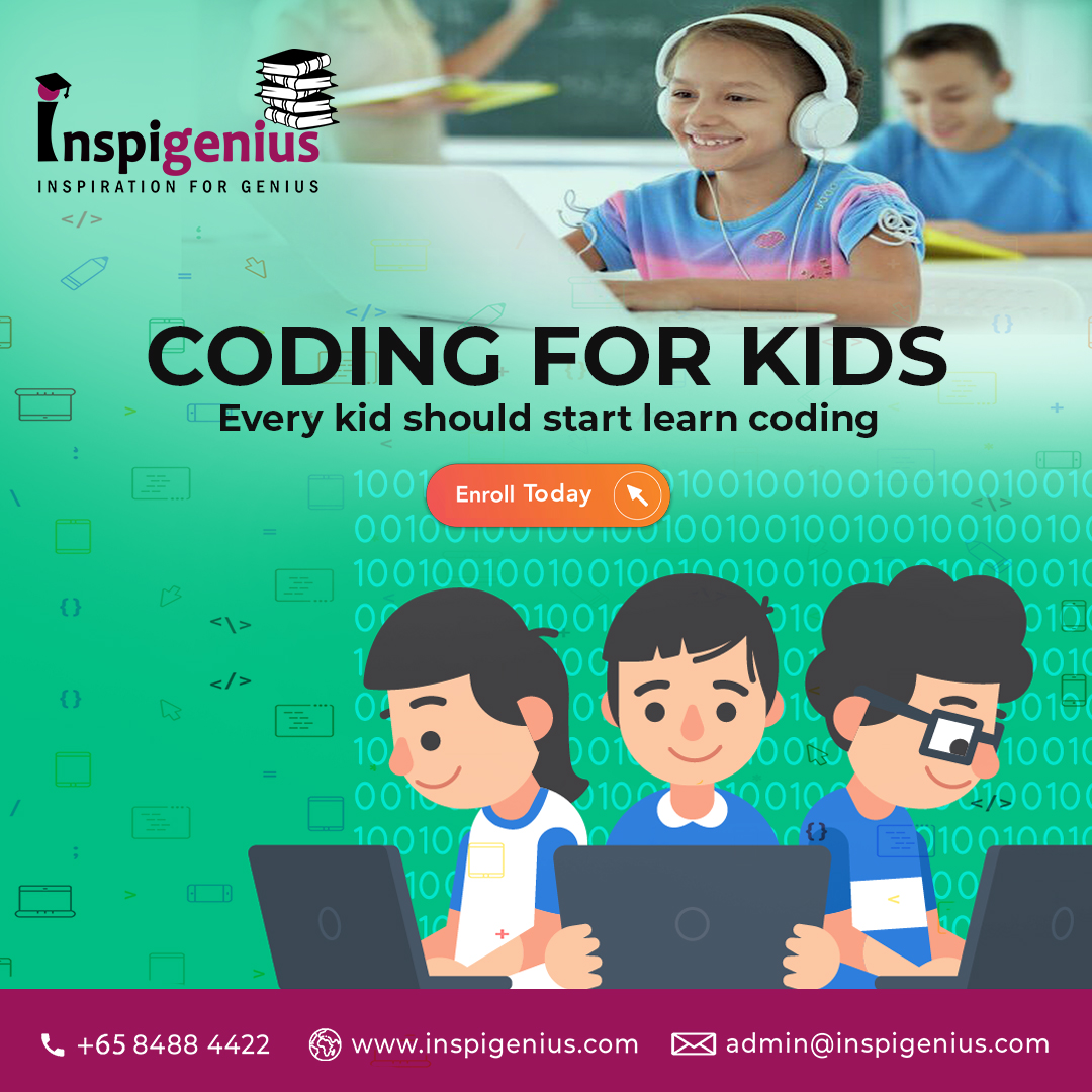 inspigenius's tweet image. Coding for Kids Singapore - Every Kid Should Start Learning Coding
✅ Development of Logical & Computational Thinking.
✅ Problem Solving Attitude
✅ To Increase Learning Capability
Visit: inspigenius.com/python-program…
#CodingForKids #codingwithfun #coding #inspigenius