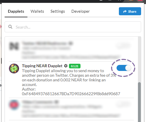 New dapplet update 🌟 

Linked account icons have become smaller and more accurate 💎

To activate them you need to turn dapplet switch off and on again.