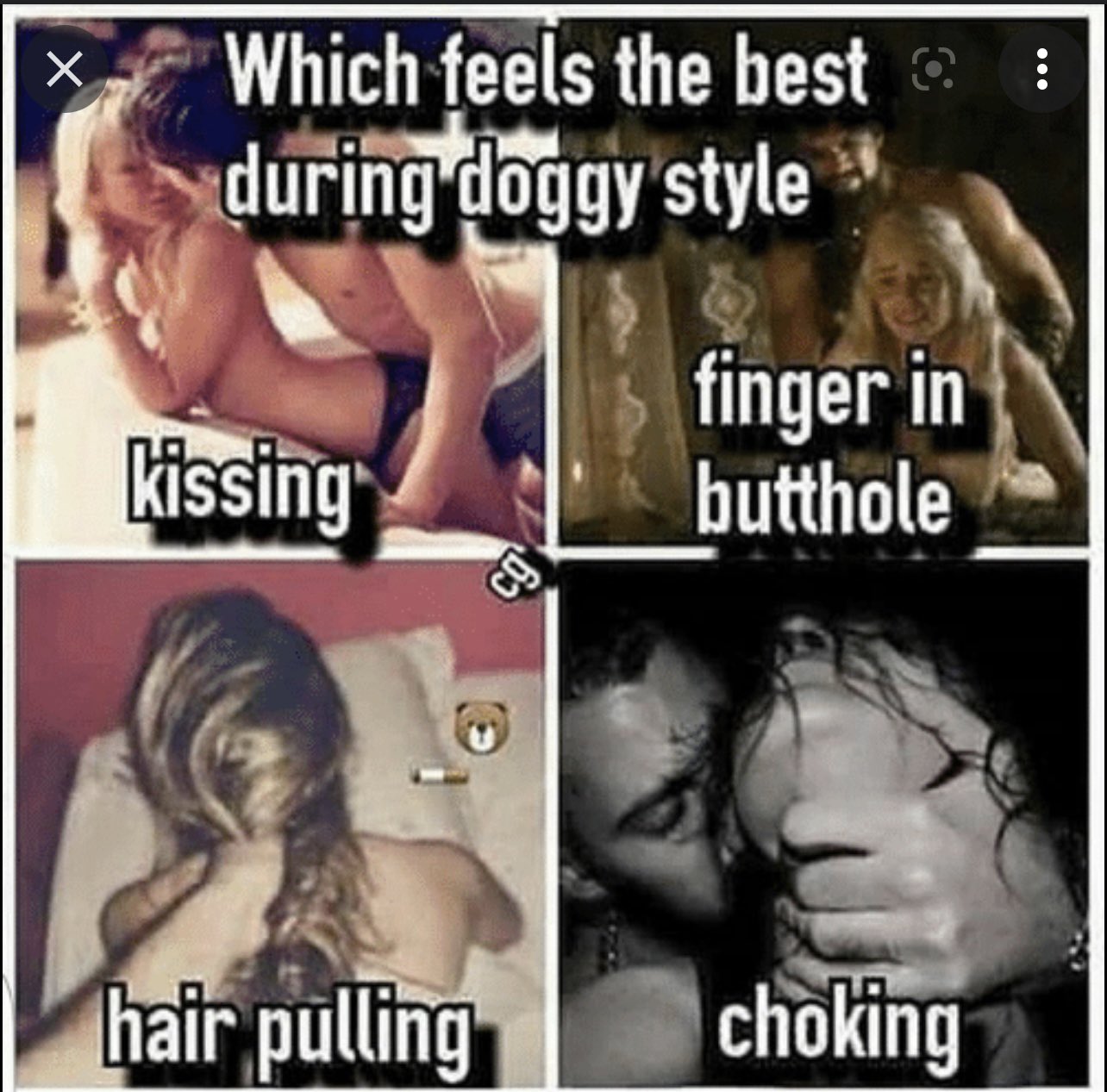 Gideon on Twitter: "Which feels the best during Doggy style?? #Doggy  https://t.co/upFLXCrHpi" / Twitter