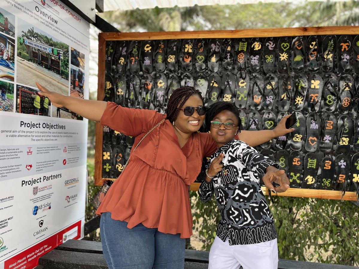 staa_boss's tweet photo. We have launched the 1st @MckingtorchAfri Bus Shelter made with rubber and recyclable materials to promote environmental sustainability and beat plastic pollution in Accra. Taking the plastic off the streets and bringing it back for advocacy.
#theshelterproject #StreetsOfAccra https://t.co/xYo92NOCM0