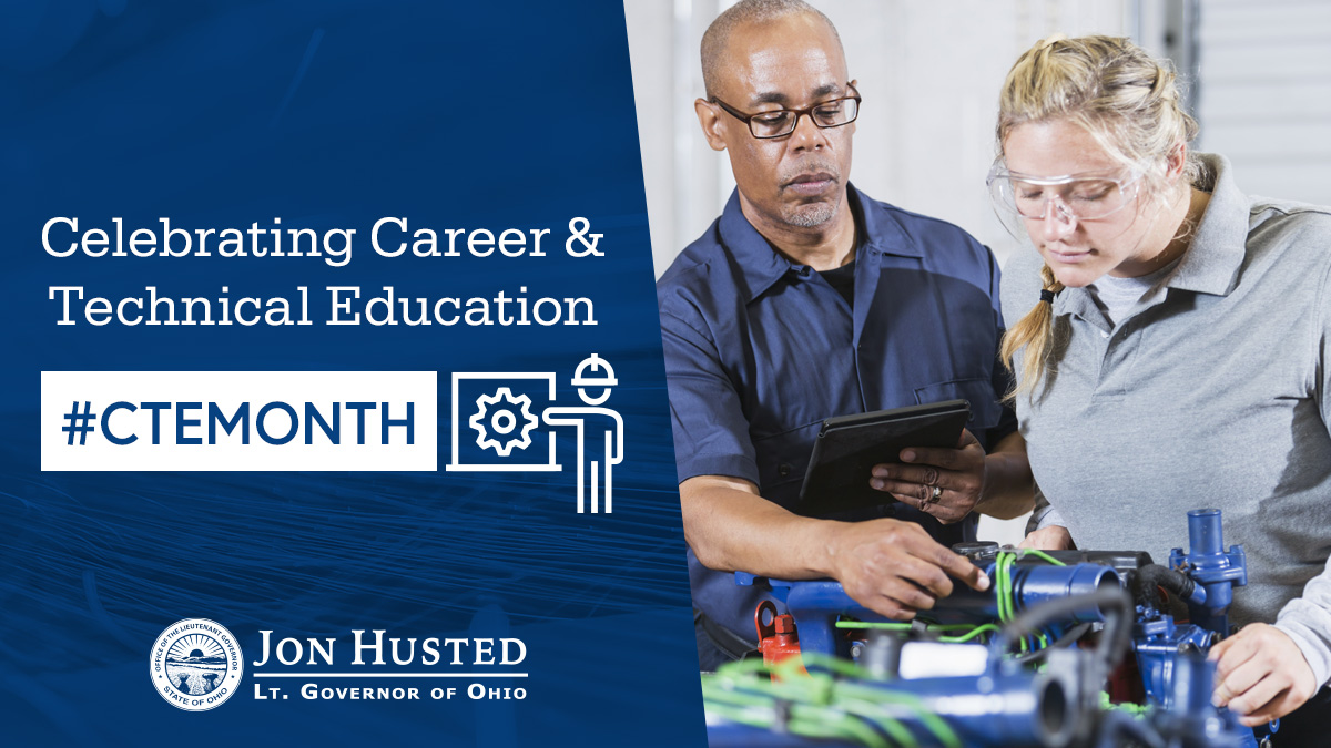 Career and Technical Education (CTE) is readying our students for careers and helping Ohio achieve economic success and workforce competitiveness!

🎉 Happy #CTEMonth!

#CTEWorks