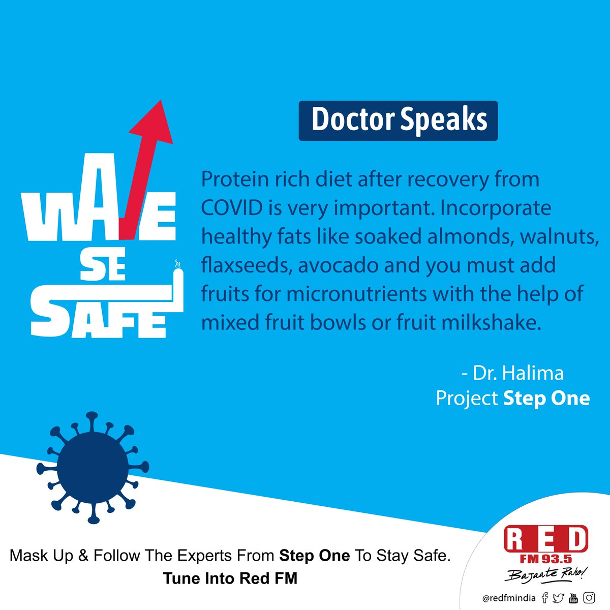 RedFMIndia (@redfmindia) on Twitter photo Recovered from Covid-19 & worried about your food choices? Read what our expert Dr. Halima from Team Step One has to say.
#covid_19 #omicron #omicronindia #3rdwave #covidsafety #doctorspeak #wavesesafe #redfm <a href="/nisha_narayanan/">Nisha Narayanan</a> <a href="/Projectstepone/">StepOne</a> <a href="/shuchinbajaj/">Shuchin Bajaj</a> Recovered from Covid-19 & worried about your food choices? Read what our expert Dr. Halima from Team Step One has to say.
#covid_19 #omicron #omicronindia #3rdwave #covidsafety #doctorspeak #wavesesafe #redfm <a href="/nisha_narayanan/">Nisha Narayanan</a> <a href="/Projectstepone/">StepOne</a> <a href="/shuchinbajaj/">Shuchin Bajaj</a>