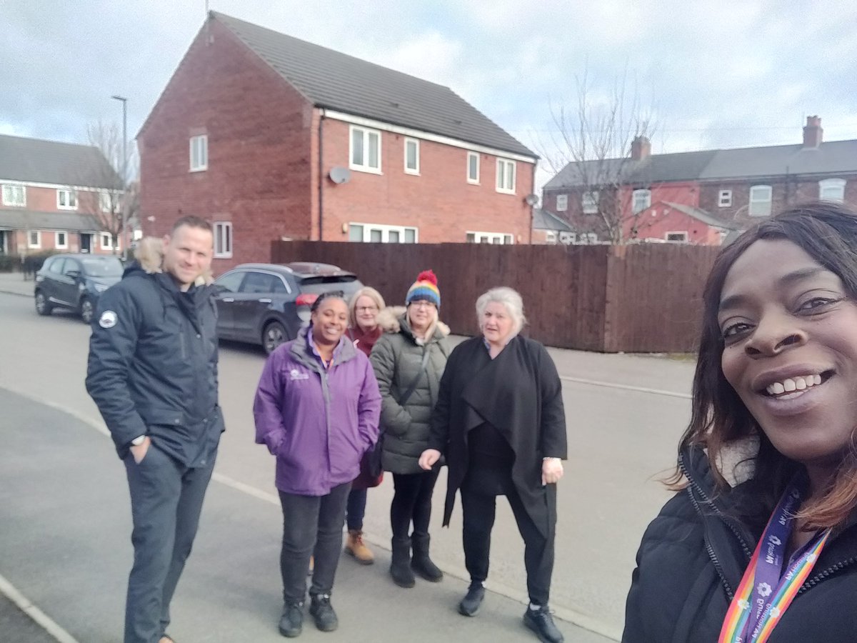 Neighbourhoods management team walkabout at one of our regeneration Estates #PAonTour #teampurple #nhood18 @pa_housing