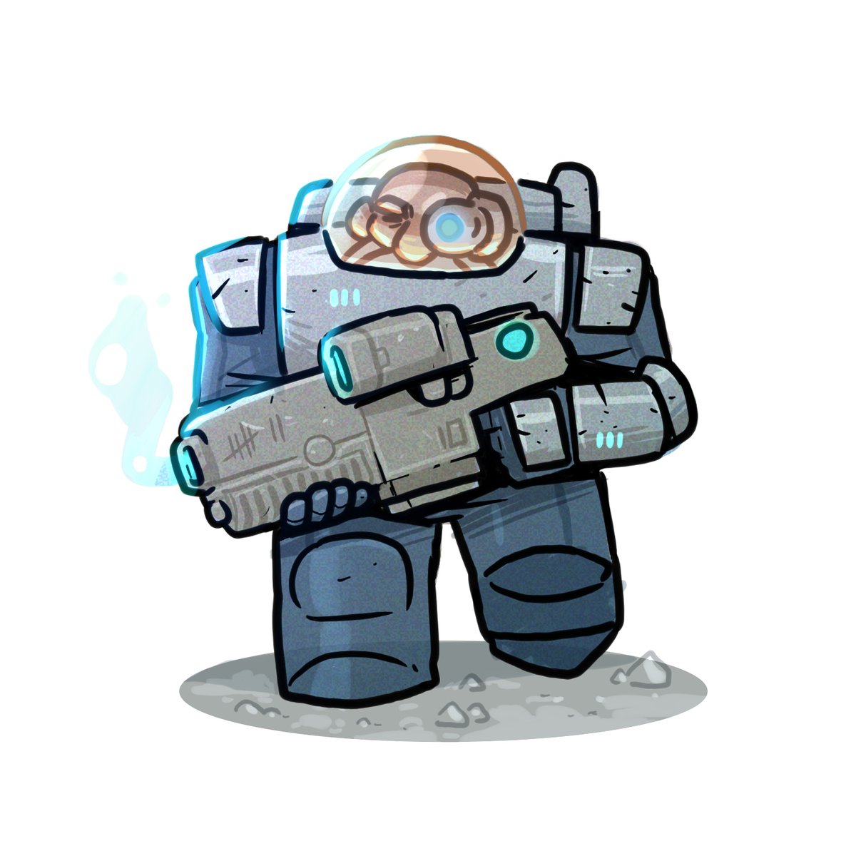 Space Dwarfs! Some of my friends play <a href="/JoinDeepRock/">Deep Rock Galactic</a>  and I loved the characters. Here are some space dwarfs inspired by the game. Enjoy! #gaming #characterdesign #digitalillustration