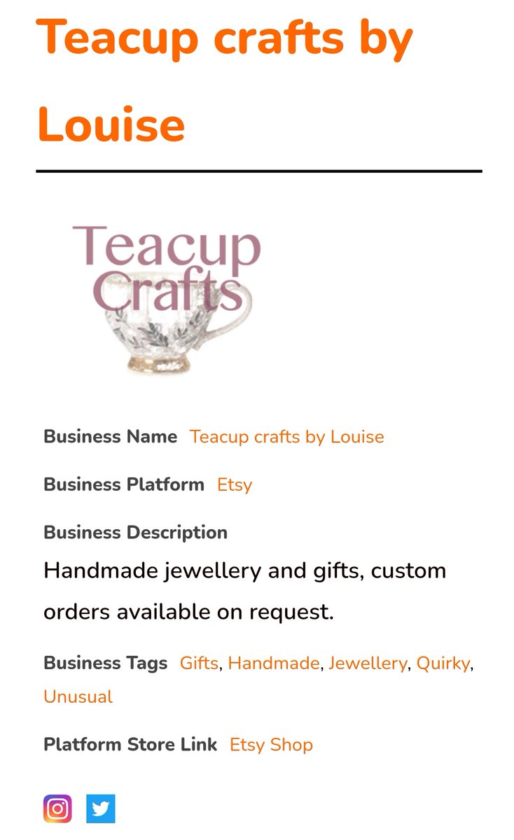 #MHHSBD (@mhhsbd) on Twitter photo Thank you <a href="/teacupcrafts01/">Teacup Crafts by Louise</a> for renewing your My Helpful Hints Small Business Directory listing for another year.
What did the saucer say to the teacup?
You have a hot bottom.
#MHHSBD
myhelpfulhints.co.uk/business-direc… Thank you <a href="/teacupcrafts01/">Teacup Crafts by Louise</a> for renewing your My Helpful Hints Small Business Directory listing for another year.
What did the saucer say to the teacup?
You have a hot bottom.
#MHHSBD
myhelpfulhints.co.uk/business-direc…