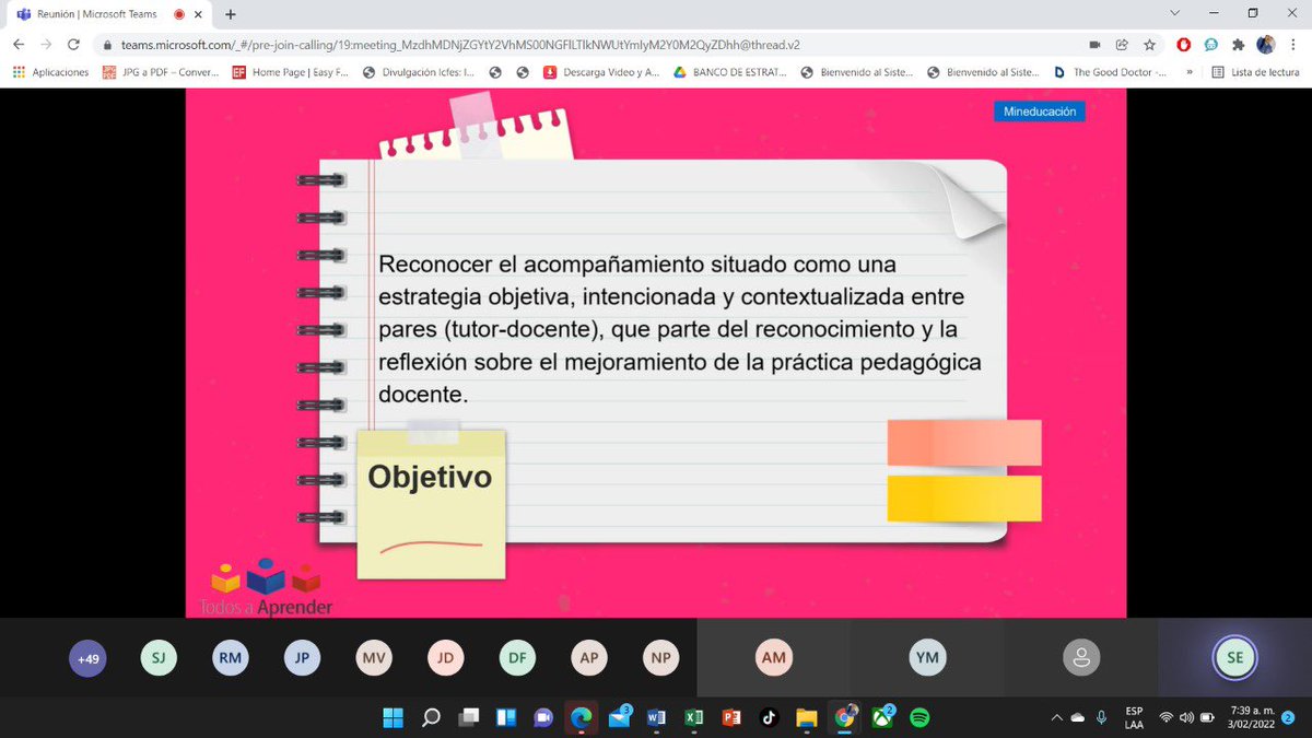 luxaraque's tweet photo. Encuentro de formación PTA a tutores CICLO APERTURA-2022, CDA el acompañamiento situado como estrategia de mejoramiento de la práctica pedagógica docente, secretaría de educación de Magdalena. @PTA_Colombia @Mineducacion @sedmagdalena1 @MagdalenaGober @albertoemiprado https://t.co/uW80RgZN4p
