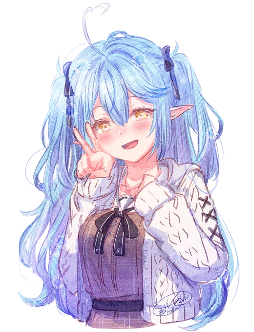 💙 #ツーサイドアップの日 #LamyArt 