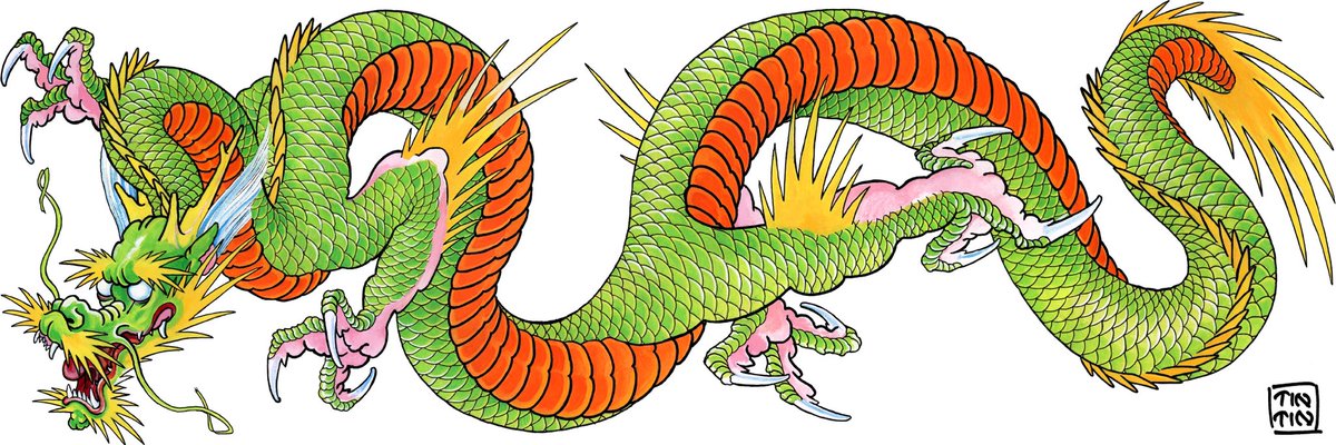 Tin_Tin_NFTs's tweet photo. We sold this original drawing by Tin-Tin as NFT and made it into a virtual tattoo for the customer’s avatar in the Metaverse, learn how we were able to design a full top body with the proud owner of our Art #tattoos #virtualtattoos #DCL #avatar #art #metaverse #dragon #carps https://t.co/urTz0UMEYA