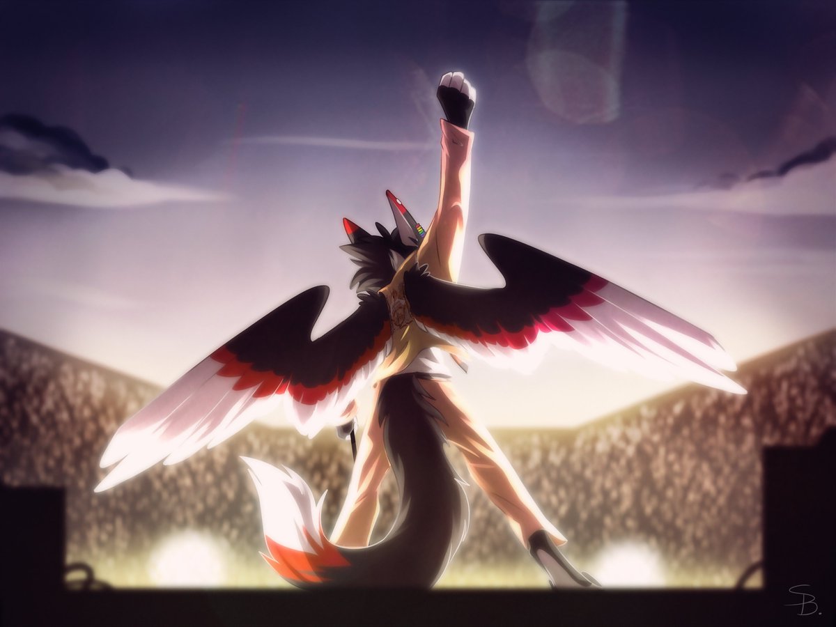 RedFoxy_Darrest's tweet image. In the 2018 @Eurofurence #EF22 theme was Back to the 80, I was preparing a costume of my favorite singer and songwriter, this picture is my tribute to Freddie Mercury

Title: Furry Mercury
by @Aeritus91