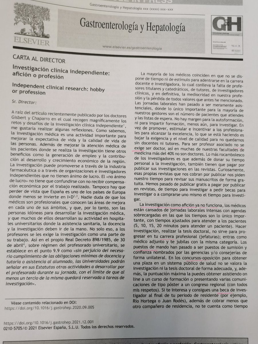 Leer. Interesante. Dibuja una triste realidad; aporta sugerencias de interés 
<a href="/AECP_FAECP/">AECP</a>  <a href="/aecirujanos/">aecirujanos</a>  <a href="/aegastro/">Aegastro</a> <a href="/sepdigestiva/">Sociedad Española de Patología Digestiva (SEPD)</a> <a href="/gastroHepato/">Gastro y Hepato</a>
👇