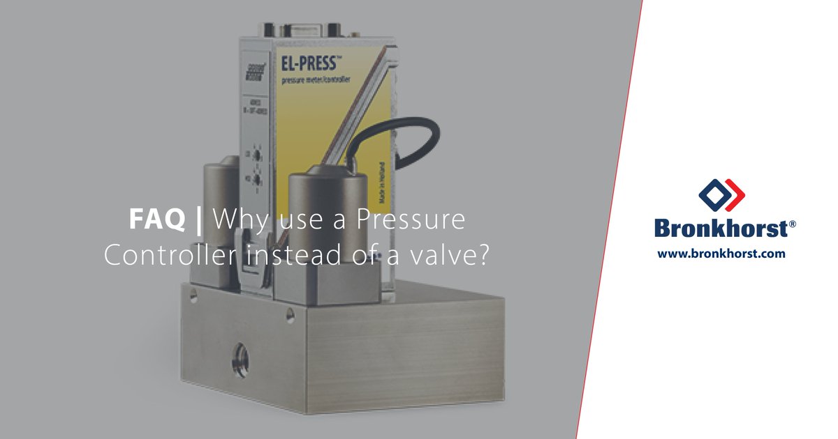 Bronkhorst's tweet image. 𝗙𝗔𝗤 | Benefits of a Process #Pressure Controller versus a valve. What are the benefits of a Process #PressureController versus a #valve? This is a question we often receive from our customers. Do you know the benefits?  Check here the answer: ow.ly/Fn2S50HLsTq #FAQ