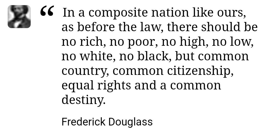 This visionary Frederick Douglass quote is as relevant today as it was in the 1800s. #BlackHistoryMonth #BHM #BHM2022 https://t.co/WCkixC6rvQ