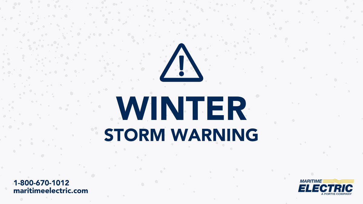 MECLPEI's tweet photo. A winter storm warning is in effect for PEI. Snow and periods of heavy snow are expected beginning this evening until Saturday morning. We are ready to respond if needed. If you need us, please call 1-800-670-1012 or visit https://t.co/wRRAPX6wzh. Be prepared and stay safe. https://t.co/smduYPb0Mz