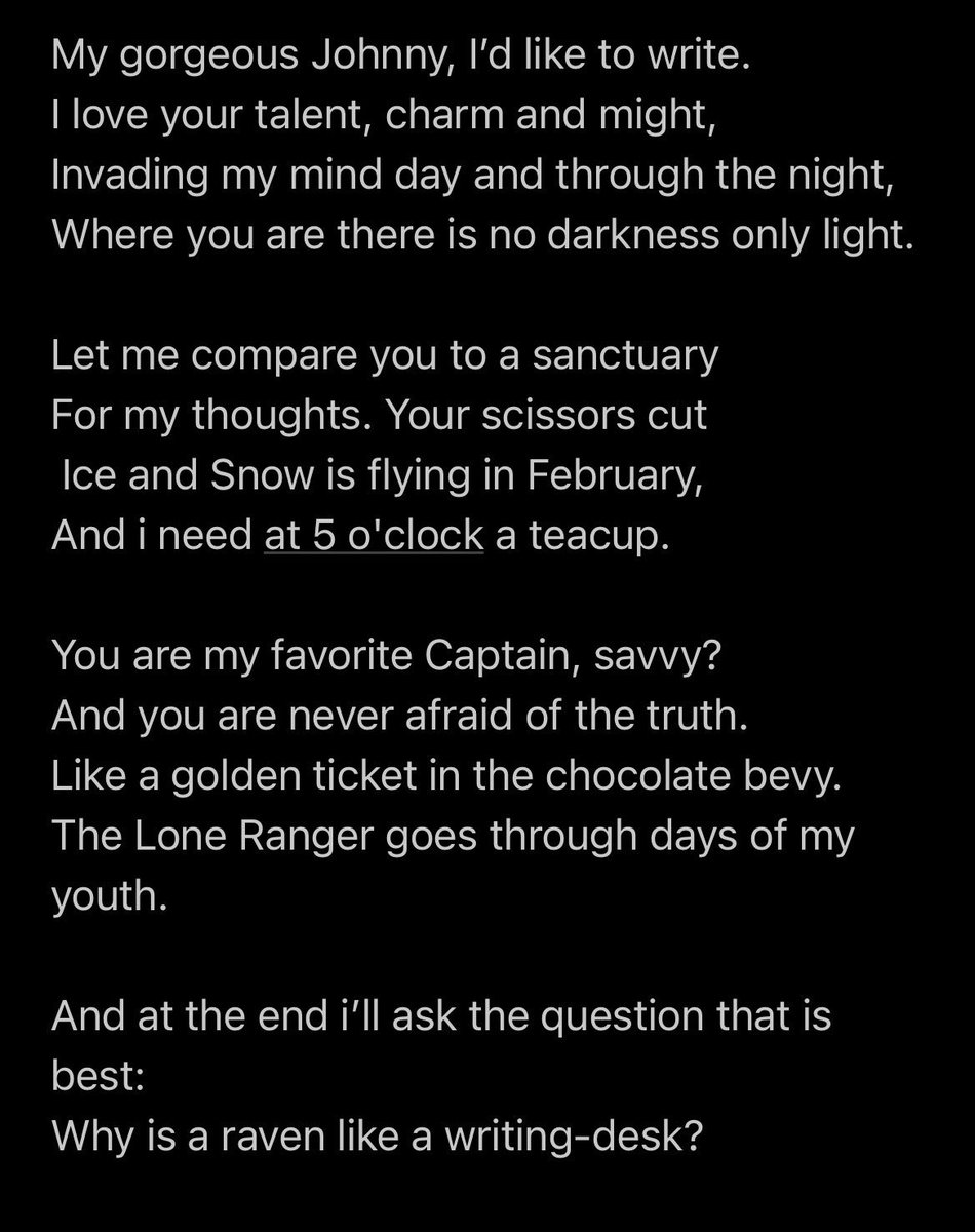 livvyspace's tweet photo. @JohnnyDeppNFT #NeverFearWords #NeverFearTruth @JohnnyDeppNFT https://t.co/MZLcg5XCP9