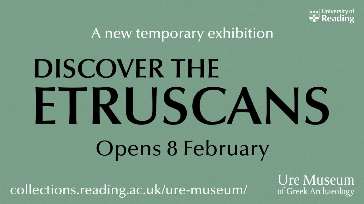 What's that? A new temporary #exhibition at the Ure Museum... Why, yes. 🏛 #etruscans