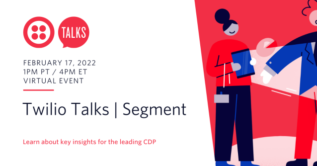 arjanvp's tweet photo. Join us for an exciting Twilio Talks program that will cover what is possible with Twilio Segment - the leading customer data platform. Bring your team and get started on your 2022 customer initiatives with insights from our experts! #TwilioTalks https://t.co/9cpqPZgjuP https://t.co/agRgheSOLR