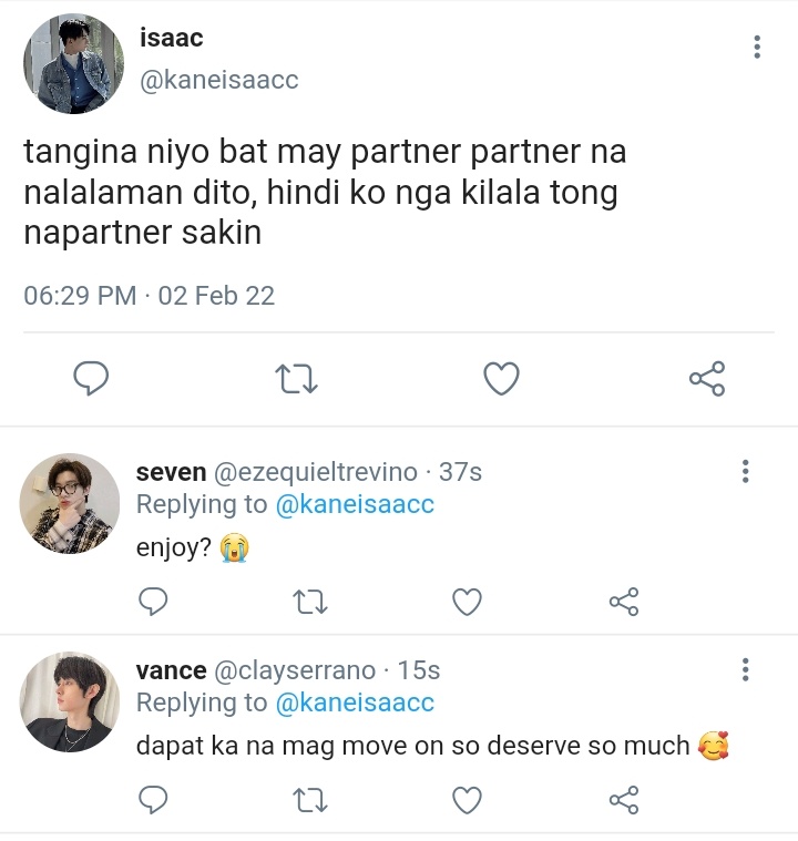 estrellasunoo's tweet photo. pagbitaw sa alapaap

— a #sunjay wherein (sn) cooper and (jy) isaac will meet on a flight, a flight wherein you need to let go of the past and move forward to the future, but what if they were longing for the same person in the past? https://t.co/SzjvMqQXtv
