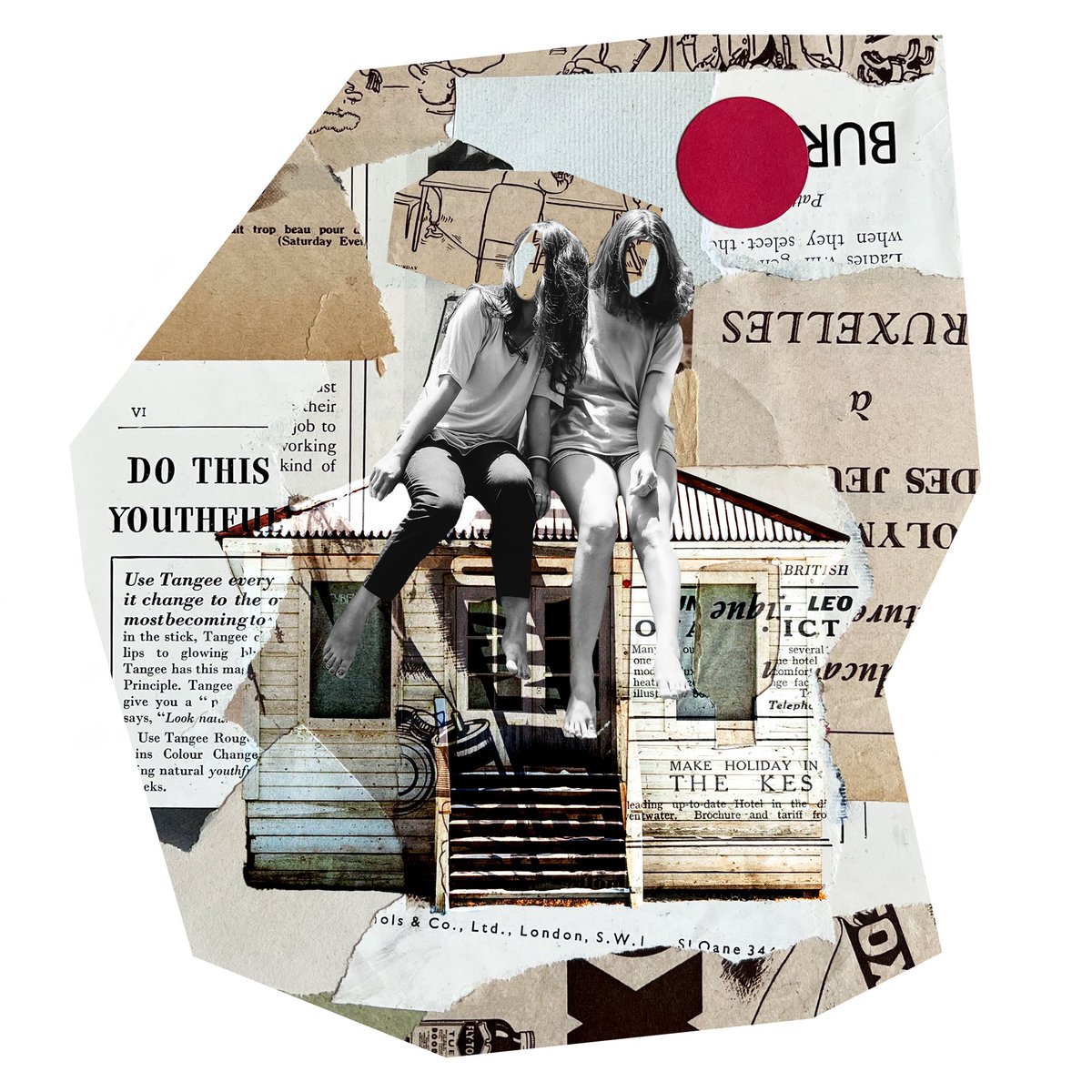 Collagezine20's tweet photo. #februllage prompt 2 - Sisters 
: 
#februllage2022 #collage #collageart #digitalart #NFT #collageartist #contemporaryart #SURREALISM #art https://t.co/C0n3ELHwor
