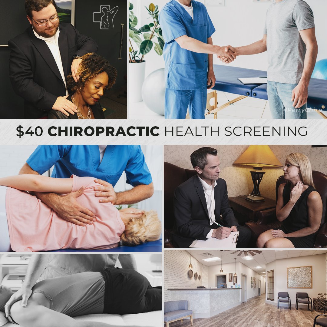PerryChiro's tweet image. Get a Complete Chiropractic Health Screening for only $40! All proceeds will benefit Loaves &amp;amp; Fishes, a non-profit organization helping to feed Middle GA. Book your appointment today! #PerryChiro #Chiropractic #Chiropractor #Adjustment